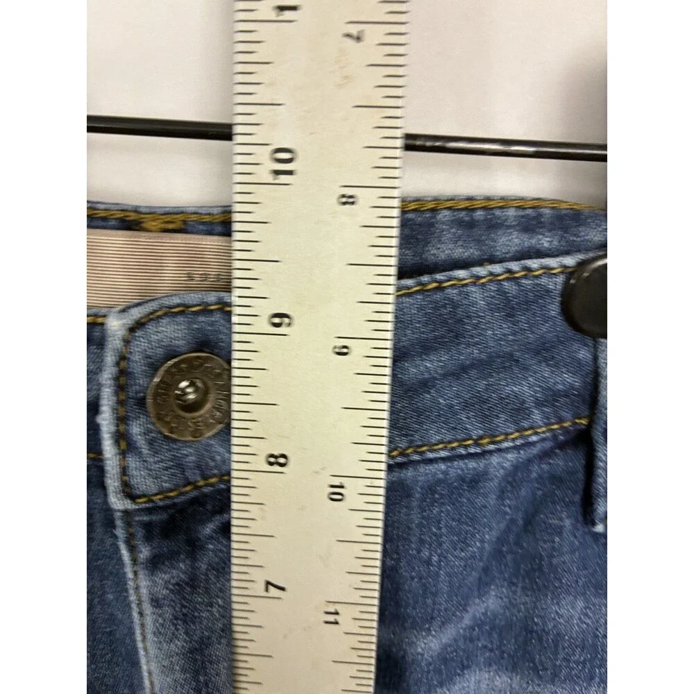GUESS Men's Distressed Blue Denim Jogger Jeans Size 31 Stretch Tapered Cuffed